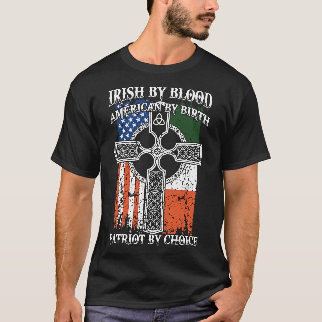Irlandais par des T-shirts d'Américain de sang (Devant)