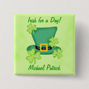 Irlandais pour un jour St. Patrick's Name Badge Pi