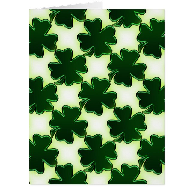 Irlandais St. Patricks Day Four Leaf Clovers (Devant)
