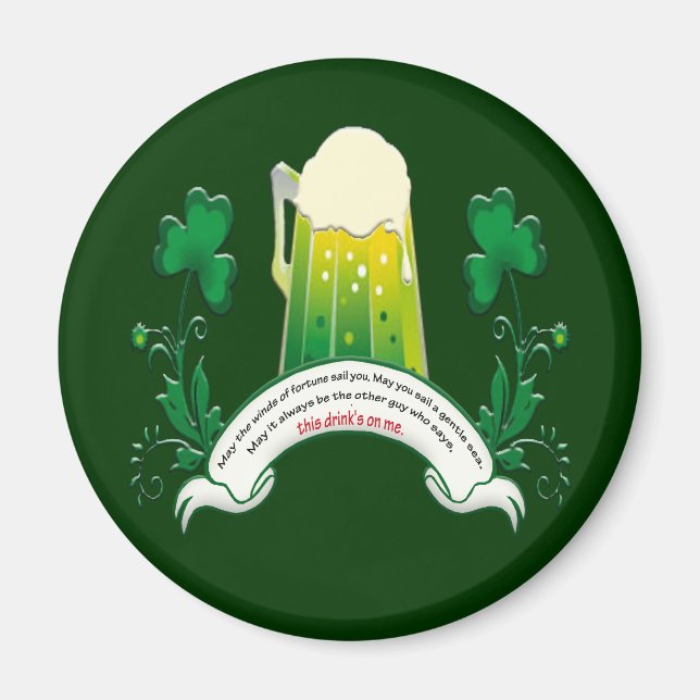 Irlandais Toast Magnet (Devant)