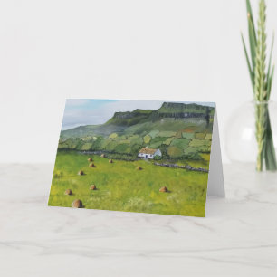 Irlande, Benbulben, Carte de voeux irlandaise
