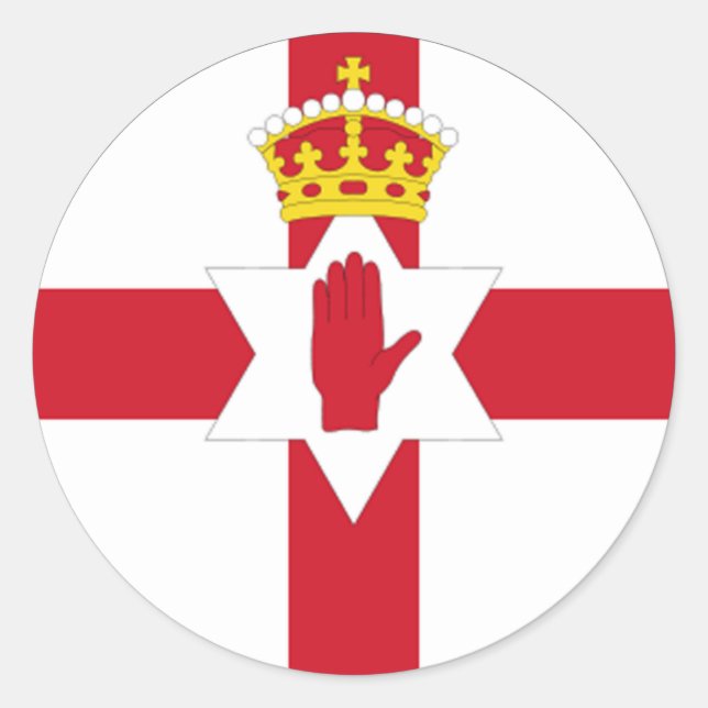 Irlande du Nord Province de Ulster Euro Sticker (Devant)