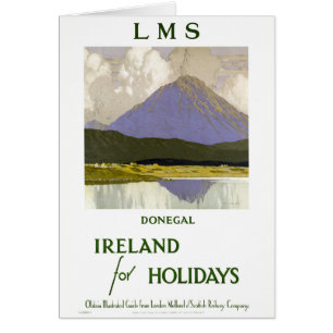 Irlande Poster du Vintage voyage restauré Donegal