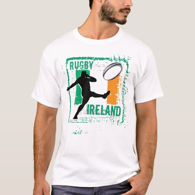 Irlande Rugby T-Shirt Kick (Devant)