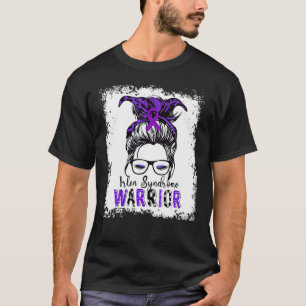 Irlen Syndrome Warrior  Purple Ribbon Awareness T-Shirt