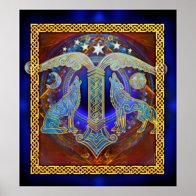 Irminsul and Wolves Poster (Front)