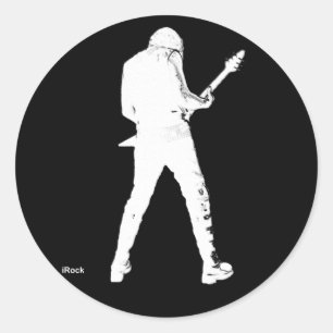 irock classic round sticker