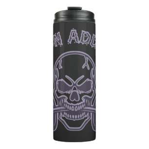 Iron Addict - Skull Bodybuilding and Weightlifting Thermal Tumbler