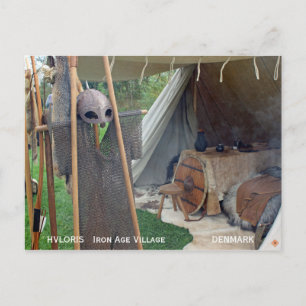 Iron Age Village Hvolris/Denmak Postcard! Postcard