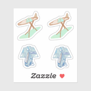 Iron and ironing board household chores