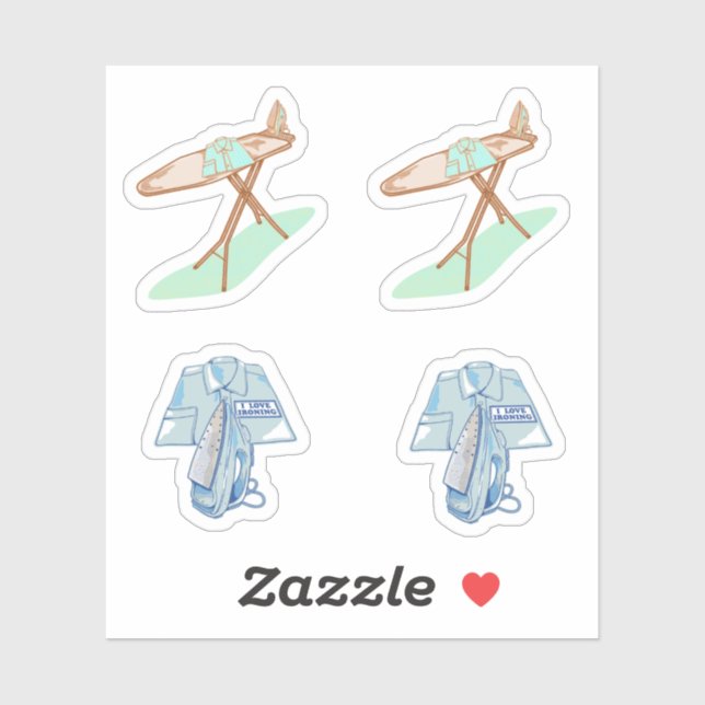 Iron and ironing board household chores (Sheet)