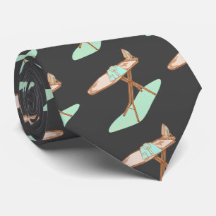 Iron and ironing board household chores tie