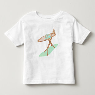 Iron and ironing board household chores toddler t-shirt