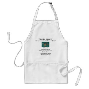 "Iron Blue Dun Wet Fly-Cruel Trout"  Apron