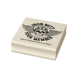 Iron Butt Wood Art Stamp