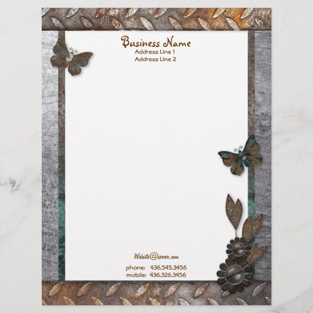 Iron Butterfly Garden Letterhead (Front)