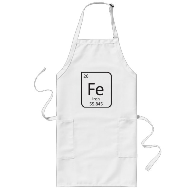 IRON CHEF APRON, Fe Element Long Apron (Front)