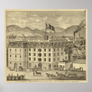 Iron City Brewery, Frauenheim and Vilsack Poster