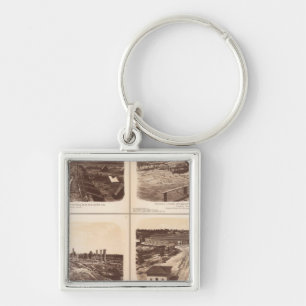 Iron clads, Engine Hero, rebel lines, buildings Keychain