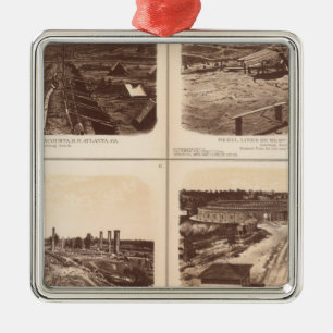 Iron clads, Engine Hero, rebel lines, buildings Metal Ornament