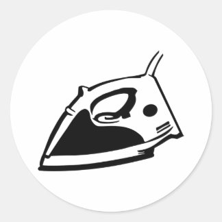 Iron Classic Round Sticker