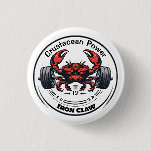 Iron Claw 1 Inch Round Button