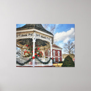 Iron County Courthouse and Gazebo Canvas Print
