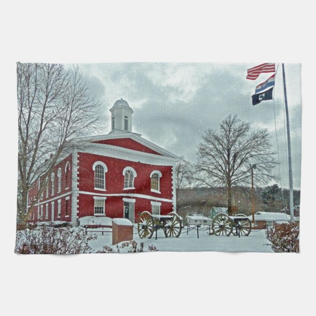 Iron County Courthouse Kitchen Towel (Horizontal)