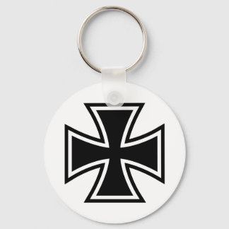 Iron Cross black white Keychain