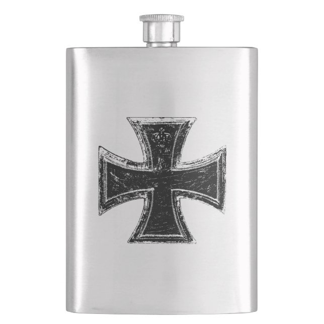 Iron Cross Classic Flask (Front)