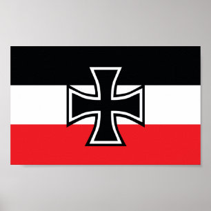 Iron Cross Flag WW1 Poster