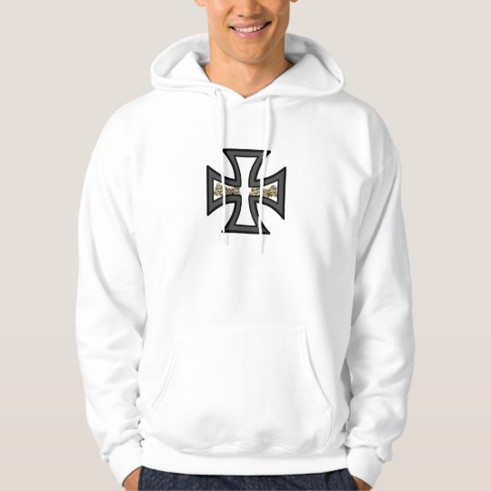 Iron Cross with Skulls Hoodie
