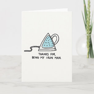 Iron Dad Hero Fathers Day Card