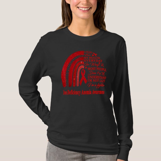 Iron Deficiency Anemia Warrior T-Shirt (Front)