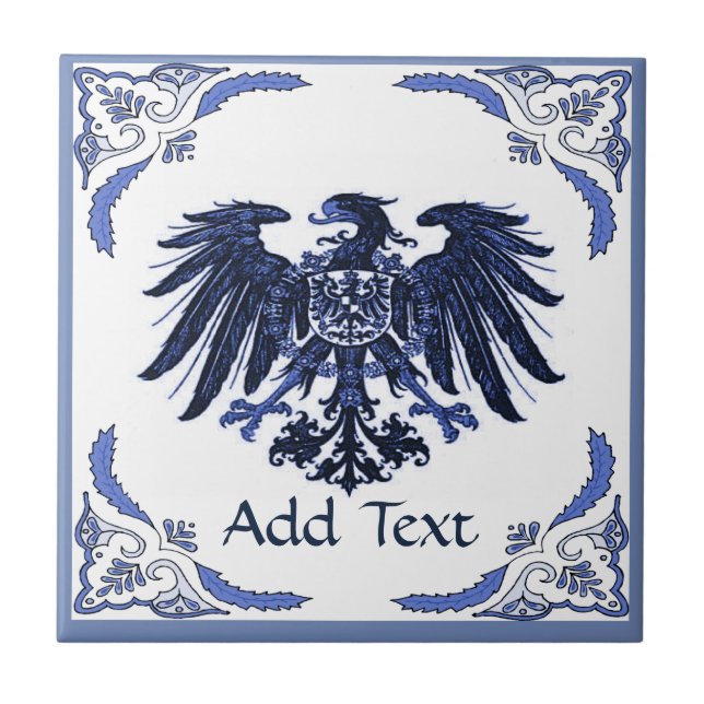 Iron Eagle  Tile, Dutch Look, Personalize Tile (Front)