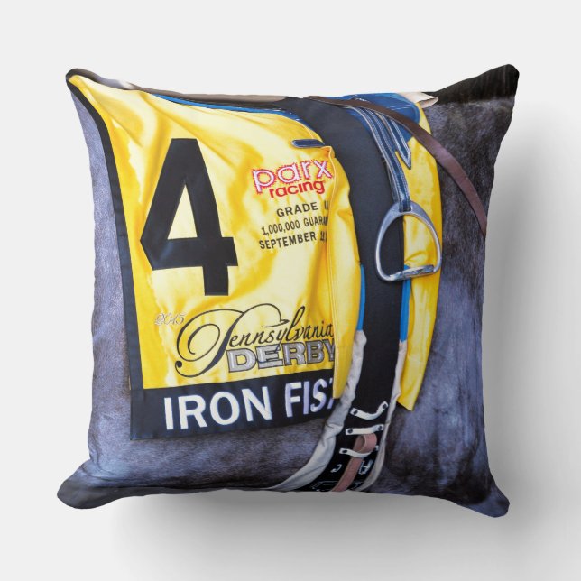 Iron Fist Throw Pillow (Front)