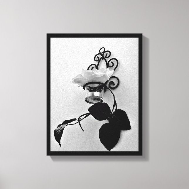 Iron Flower Sconce Canvas Print (Front)