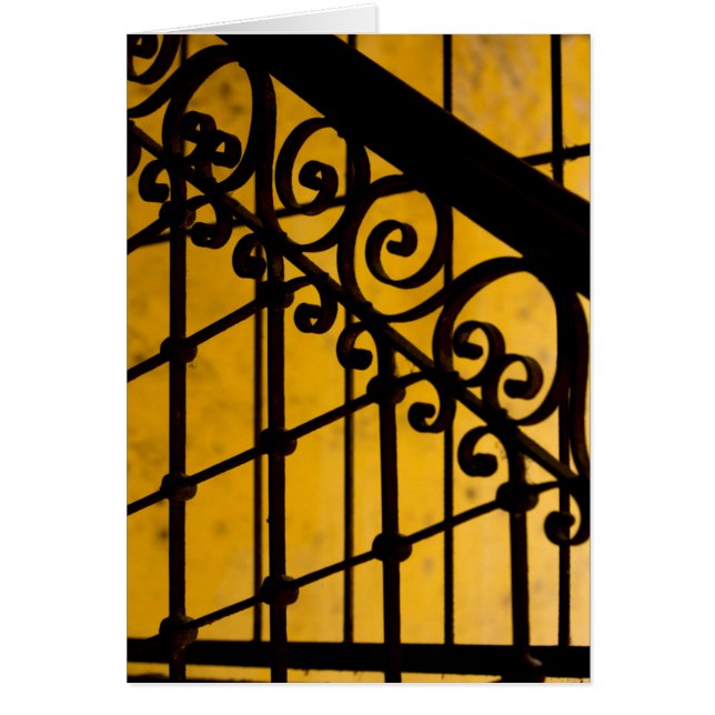 Iron gate pattern in yellow, Cuba (Front)