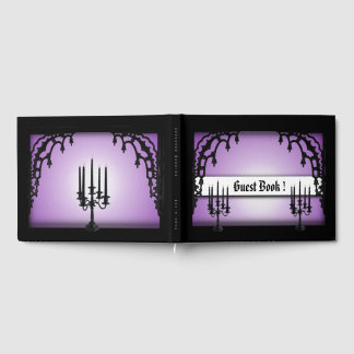 Iron Gates Purple Gothic Guest Book