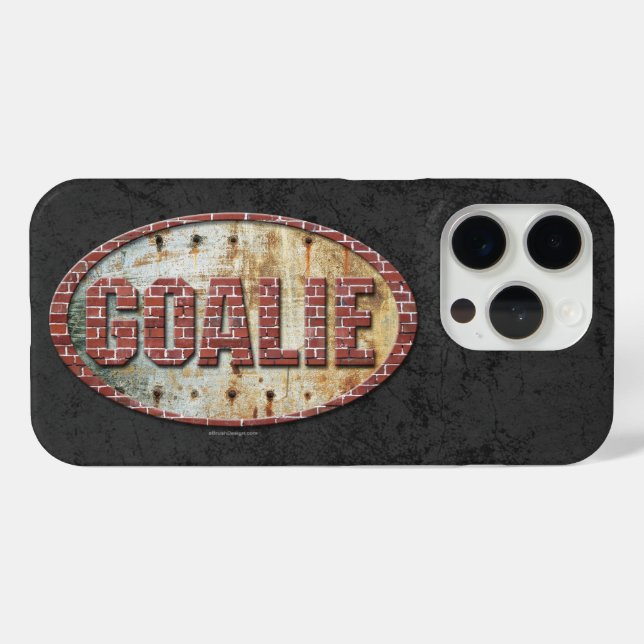 Iron Hockey Goalie Case-Mate iPhone Case (Back (Horizontal))