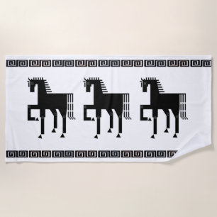 Iron Horse Beach Towel