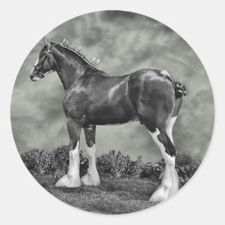 Iron Horse Steele Classic Round Sticker