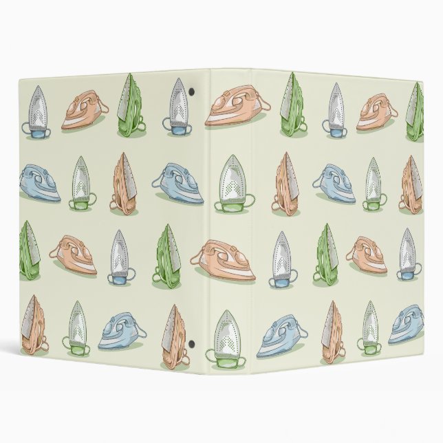 Iron Ironing Laundry patten Binder (Background)