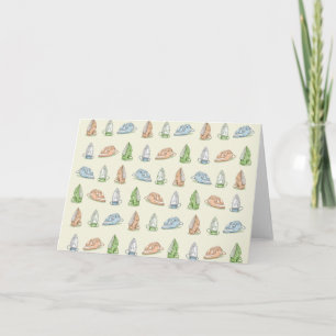 Iron Ironing Laundry patten Card
