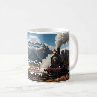 Iron Journey: Steam Train Through the Open Country Coffee Mug