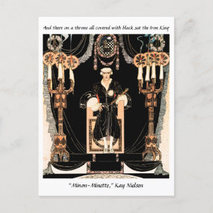 Iron King fairytale illustration by Kay Nielsen Postcard