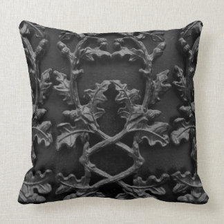 Iron Leaves Pattern Throw Pillow