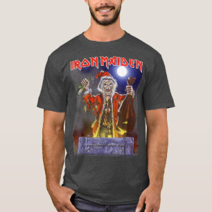 Iron MaidenNo Prayer Santa Eddie Christmas  T-Shirt