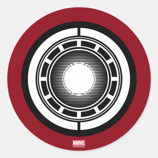 Iron Man Arc Icon Classic Round Sticker (Front)