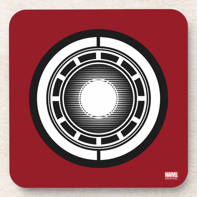 Iron Man Arc Icon Coaster (Front)